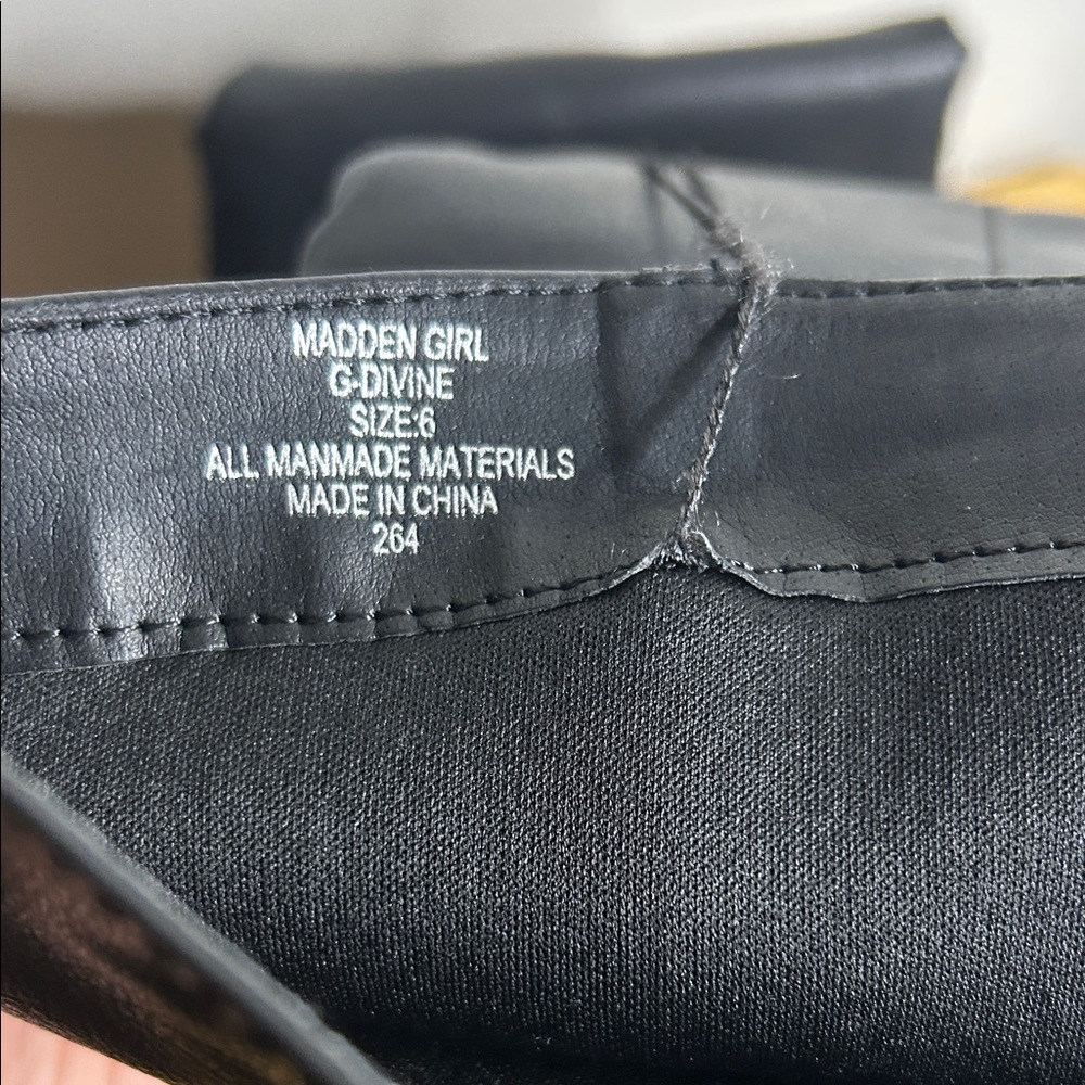NWOT Madden Girl Black Over the Knee Boots - Picture 2 of 6